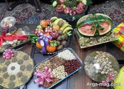 تزیین خلاقانه سفره برای شب یلدا