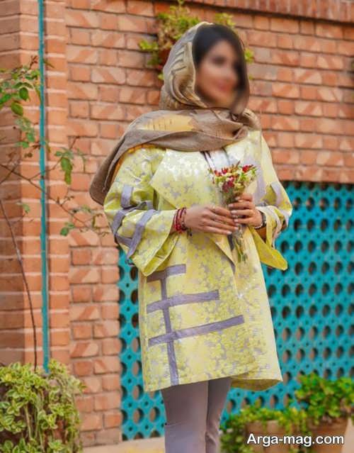 مانتو کوتاه ژاکارد