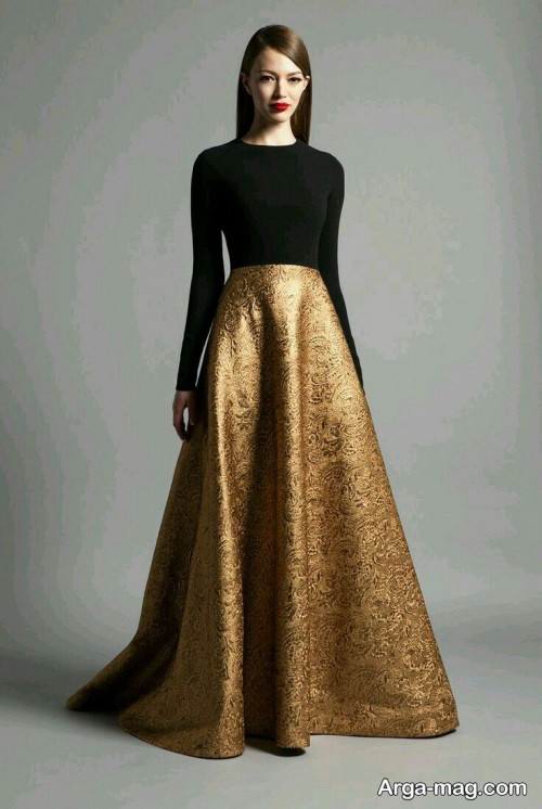 لباس مجلسی دو رنگ