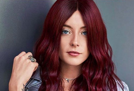 رنگ موی شرابی,انواع فرمول و ترکیب رنگ موی شرابی,انواع ترکیب رنگ مو شرابی