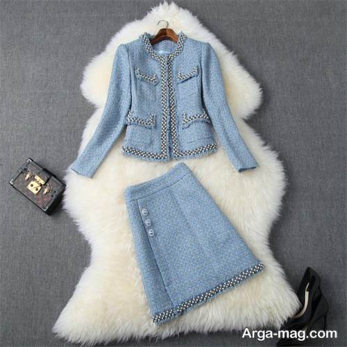 کت دامن زیبا و سفید دخترانه