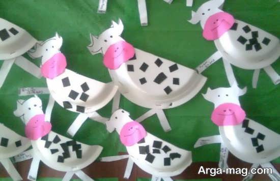 ساخت گاو با بشقاب