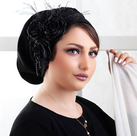 ساده ترین مدل کلاه حجاب, مدل کلاه حجاب عروس