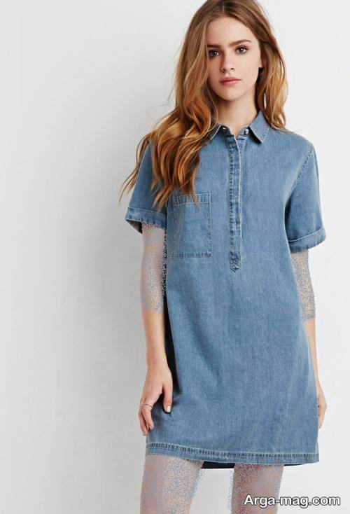 پیراهن جین و شیک