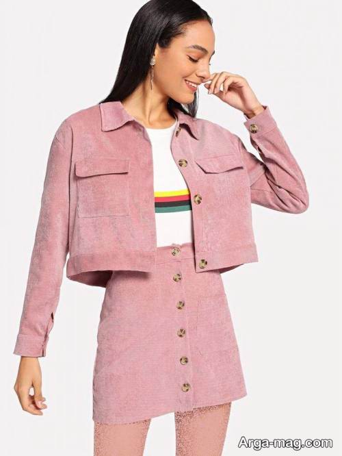 طرح کت دامن رنگ روشن