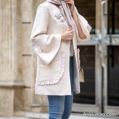 مانتوی رنگ روشن 2020