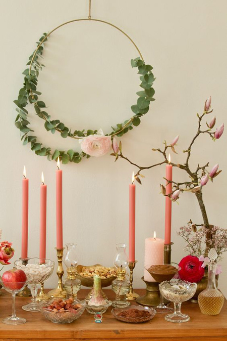 عکس سفره هفت سین جدید,انواع سفره هفت سین