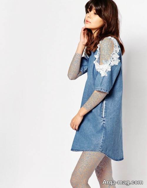 لباس جین دخترانه