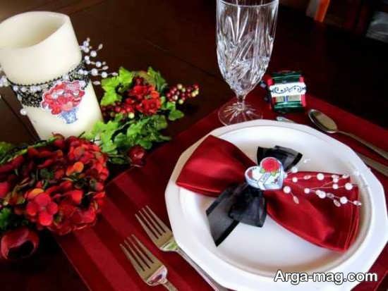 تزیین میز ولنتاین