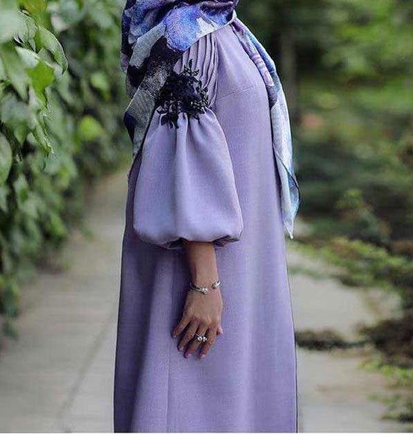 مدل مانتو آستین پلیسه مجلسی