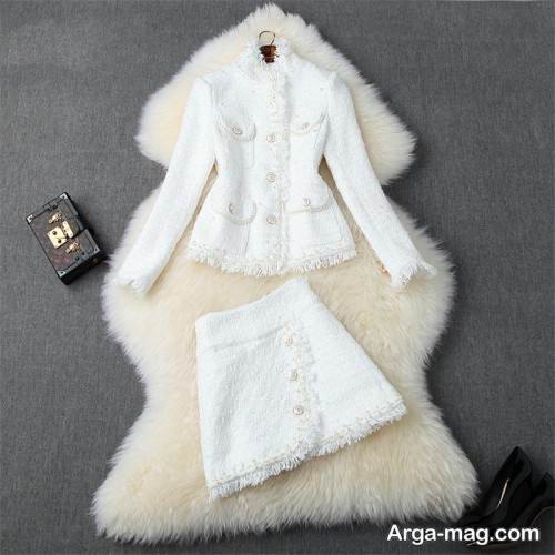 کت و دامن سفید