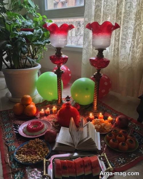 تزیین سفره برای شب یلدا