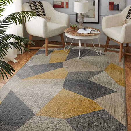 فرش های خاکستری و زرد،فرش به رنگ 2021 مدل فرش به رنگ های زرد و خاکستری,مدل فرش به رنگ سال 2021