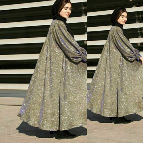 مانتو مجلسی آستین فانوسی