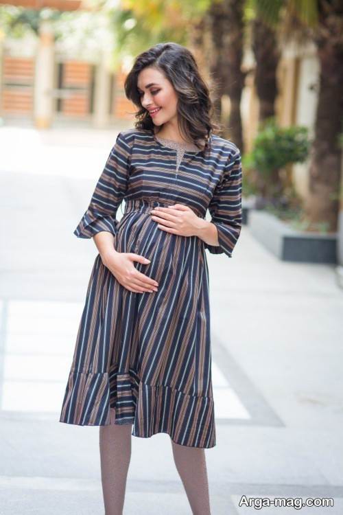 پیراهن آستین دار مخصوص دوران بارداری