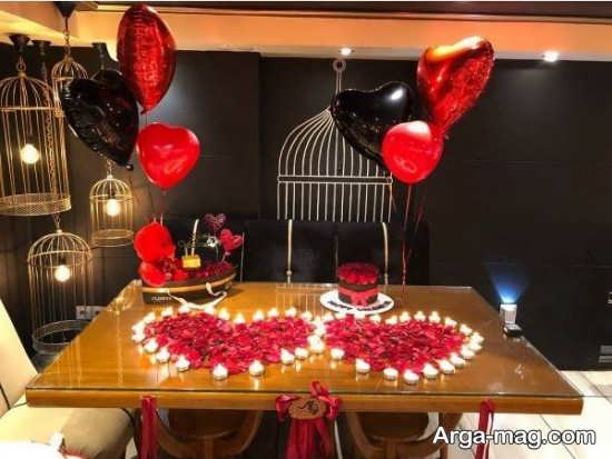 تزیینات میز روز عشق