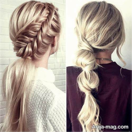 شینیون دخترانه نیمه باز