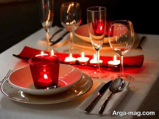 تزیینات میز ولنتاین