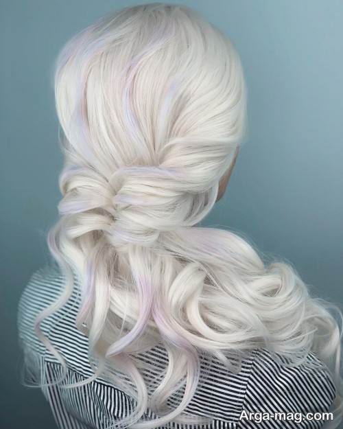 مدل شینیون نیمه باز 99