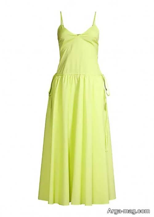 مدل لباس مجلسی لیمویی کوتاه و شیک