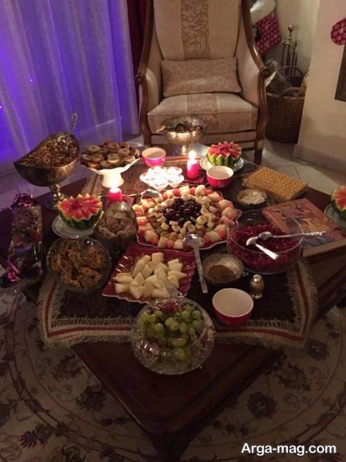 تزیینات سفره برای شب یلدا