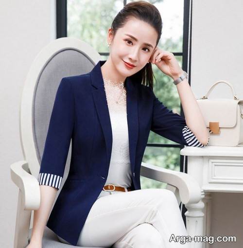 کت سرمه ای زنانه