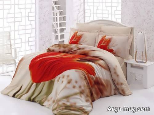 روکش طرح دار تخت خواب