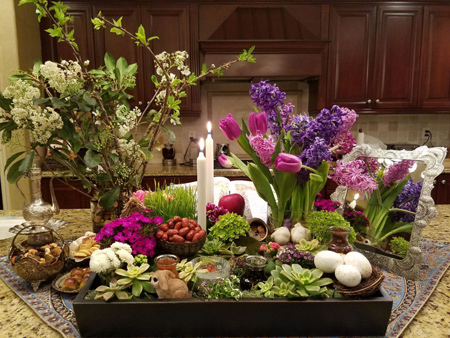 عکس سفره هفت سین جدید,انواع سفره هفت سین