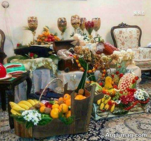 سفره شب یلدا برای عروس