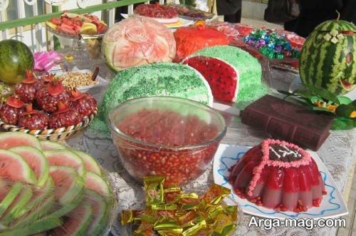 تزیین سفره برای شب یلدا