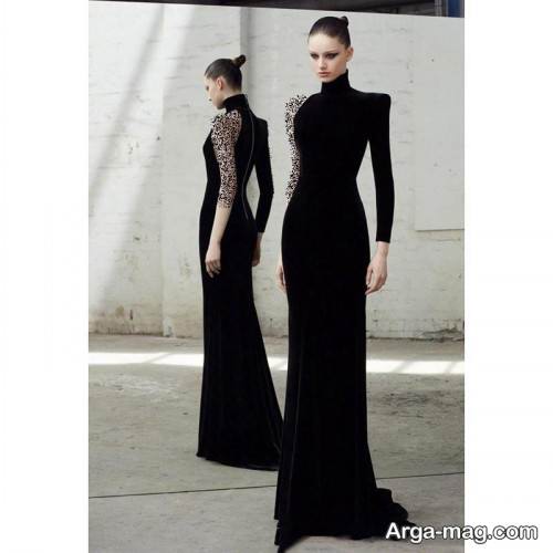 مدل پیراهن شب مشکی 2020