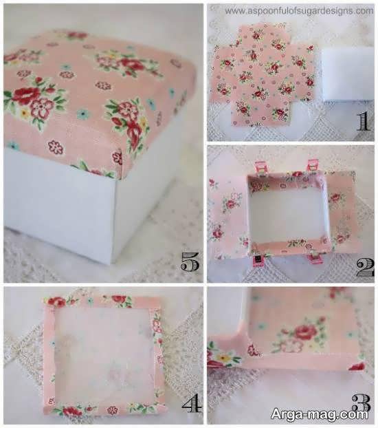 ایده های بینظیر و زیبایی از ساخت جعبه با استفاده از پارچه ساخت