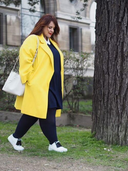 پالتو سایز بزرگ زرد و جدید