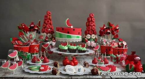 تزیین سفره برای شب یلدا