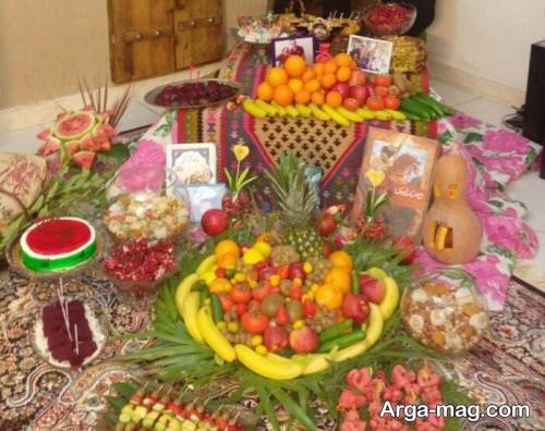 تزیین سفره مخصوص شب یلدا
