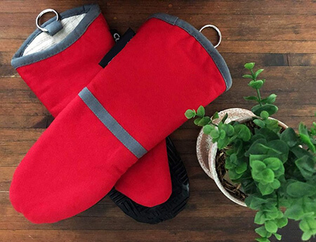 آموزش دوخت دستکش فر,روش های دوخت دستکش فر,آموزش تصویری دوخت دستکش فر