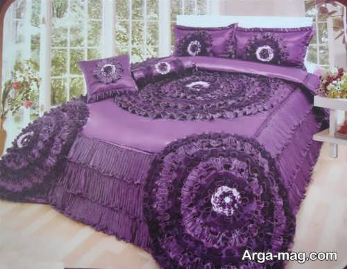 روکش تخت خواب بنفش