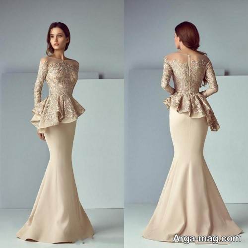 طرح پیراهن شب 2020 رنگ روشن