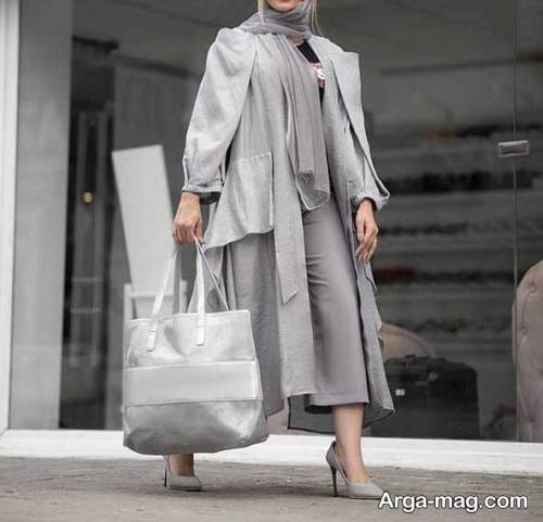 مانتوی خاکستری