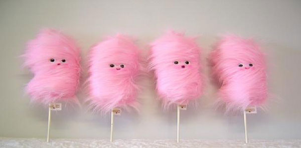 تزیین بانمک پشمک لقمه‌ای شب یلدا