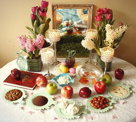 سفره هفت سین ساده,تزیین سفره هفت سین