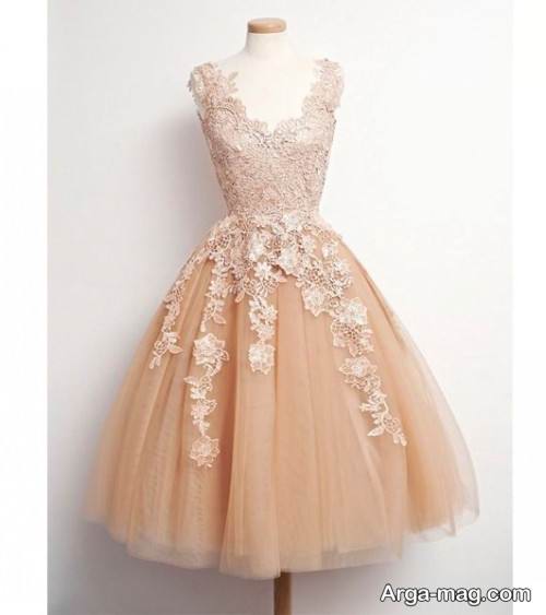 مدل لباس مجلسی کار شده