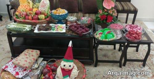 تزیین میز شب یلدا
