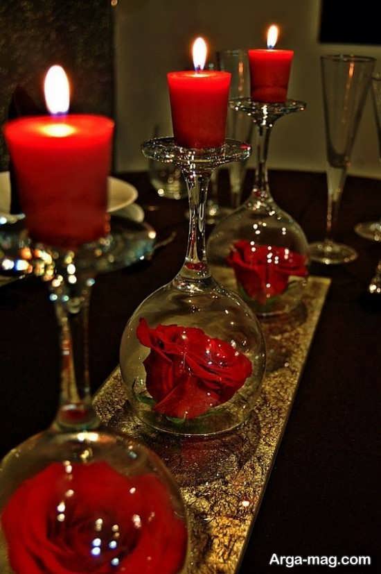 تزیینات شکیل میز ولنتاین