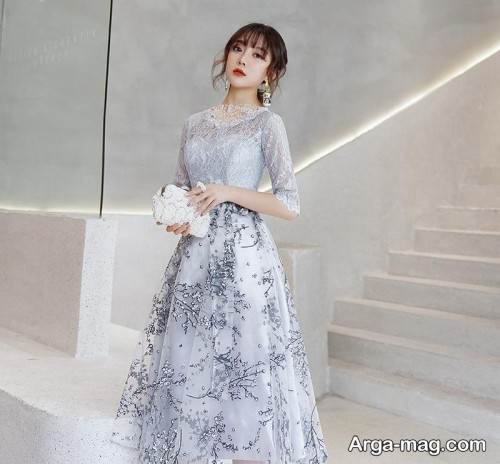 مدل لباس مجلسی کار شده