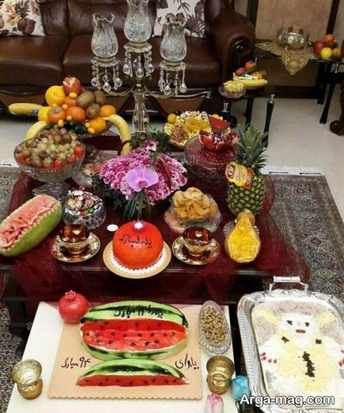 تزیین خلاقانه برای سفره شب یلدا