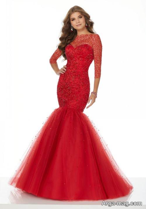 لباس شب قرمز