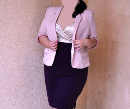 کت و دامن سایز بزرگ,مدل کت ودامن برای افراد چاق