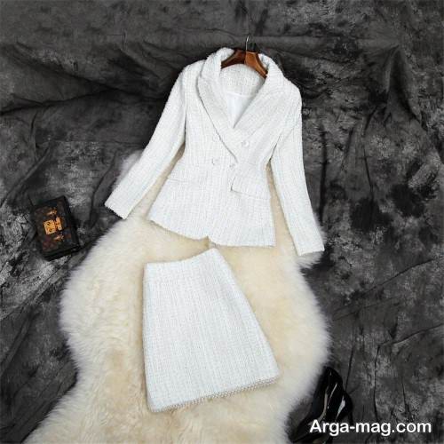 کت دامن رنگ روشن