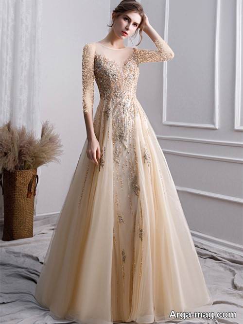 مدل پیراهن کار شده برای بله برون